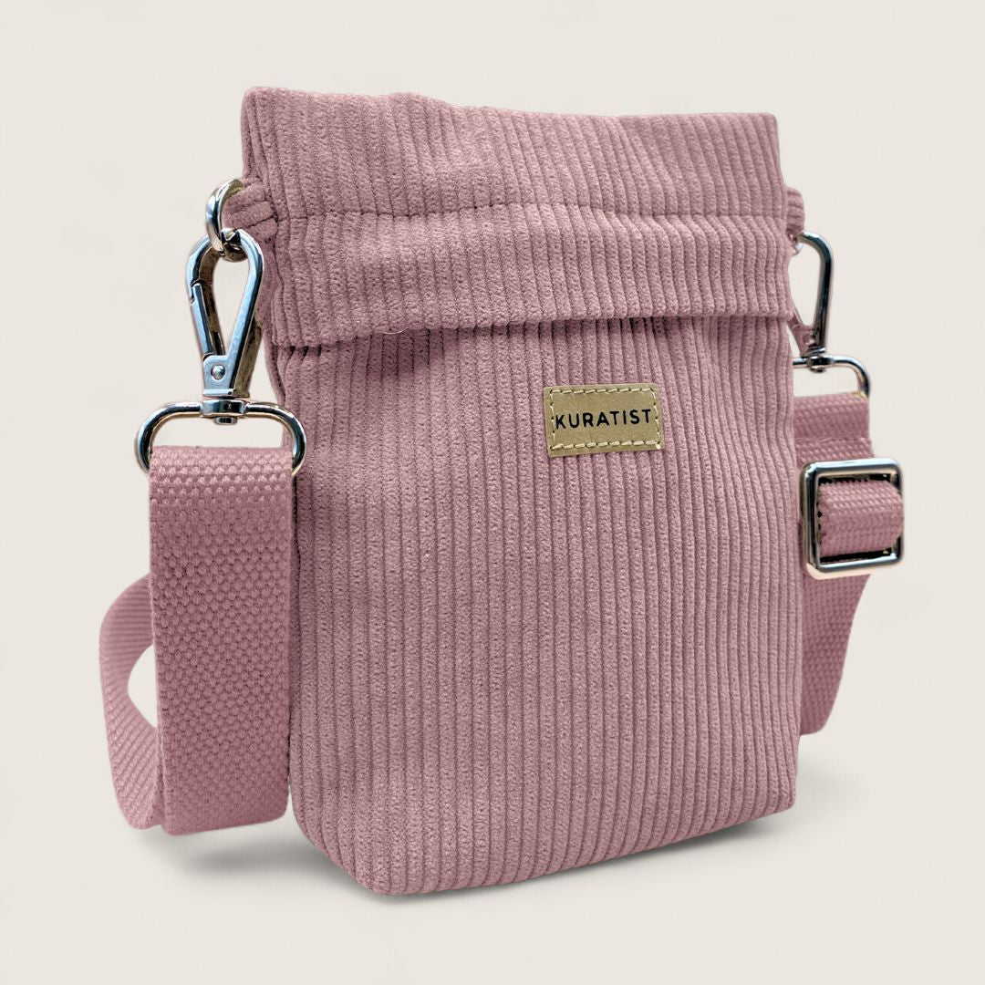 GRETJE MINI Handy Umhängetasche - Umhängetaschen - Cord Ash Rose - Kuratist
