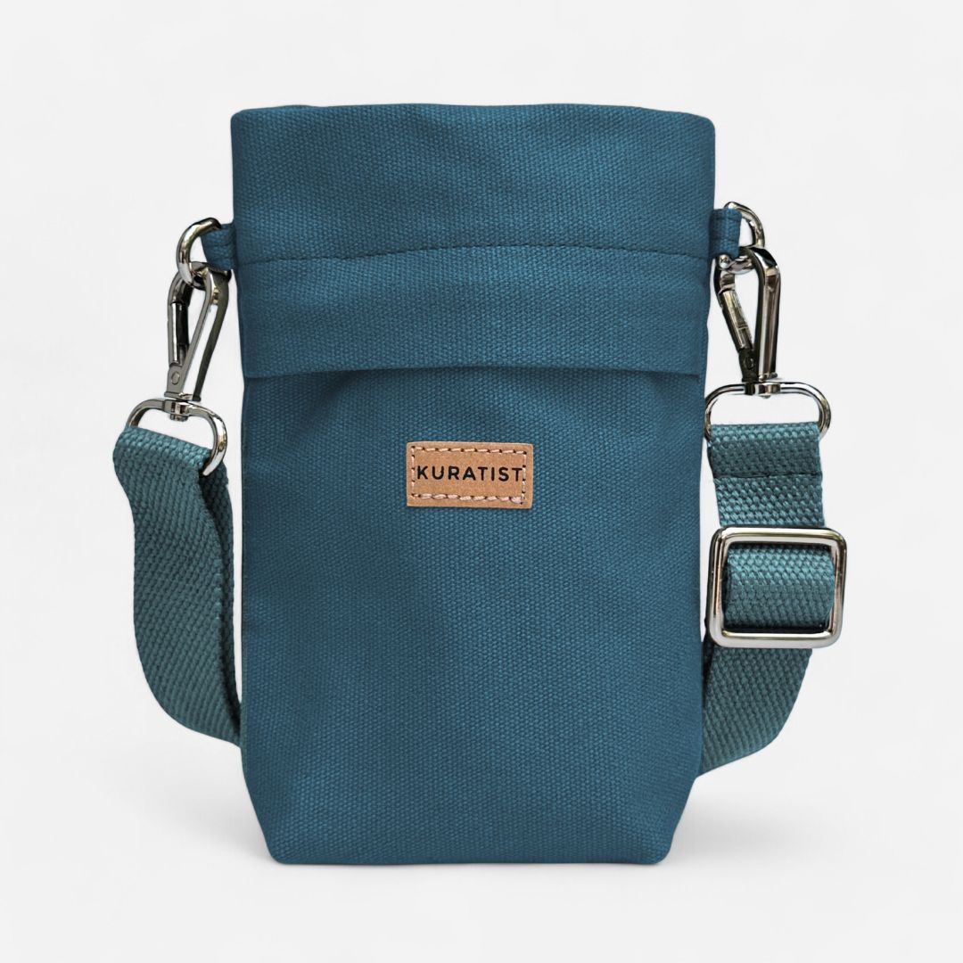 GRETJE MINI Handy Umhängetasche - Umhängetaschen - Teal - Kuratist