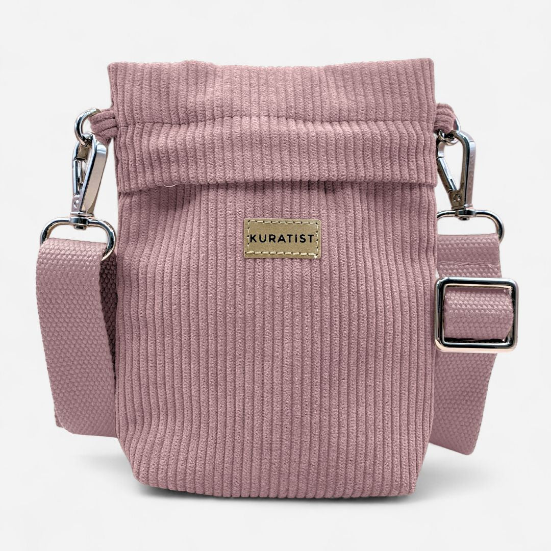 GRETJE MINI Handy Umhängetasche - Umhängetaschen - Cord Ash Rose - Kuratist