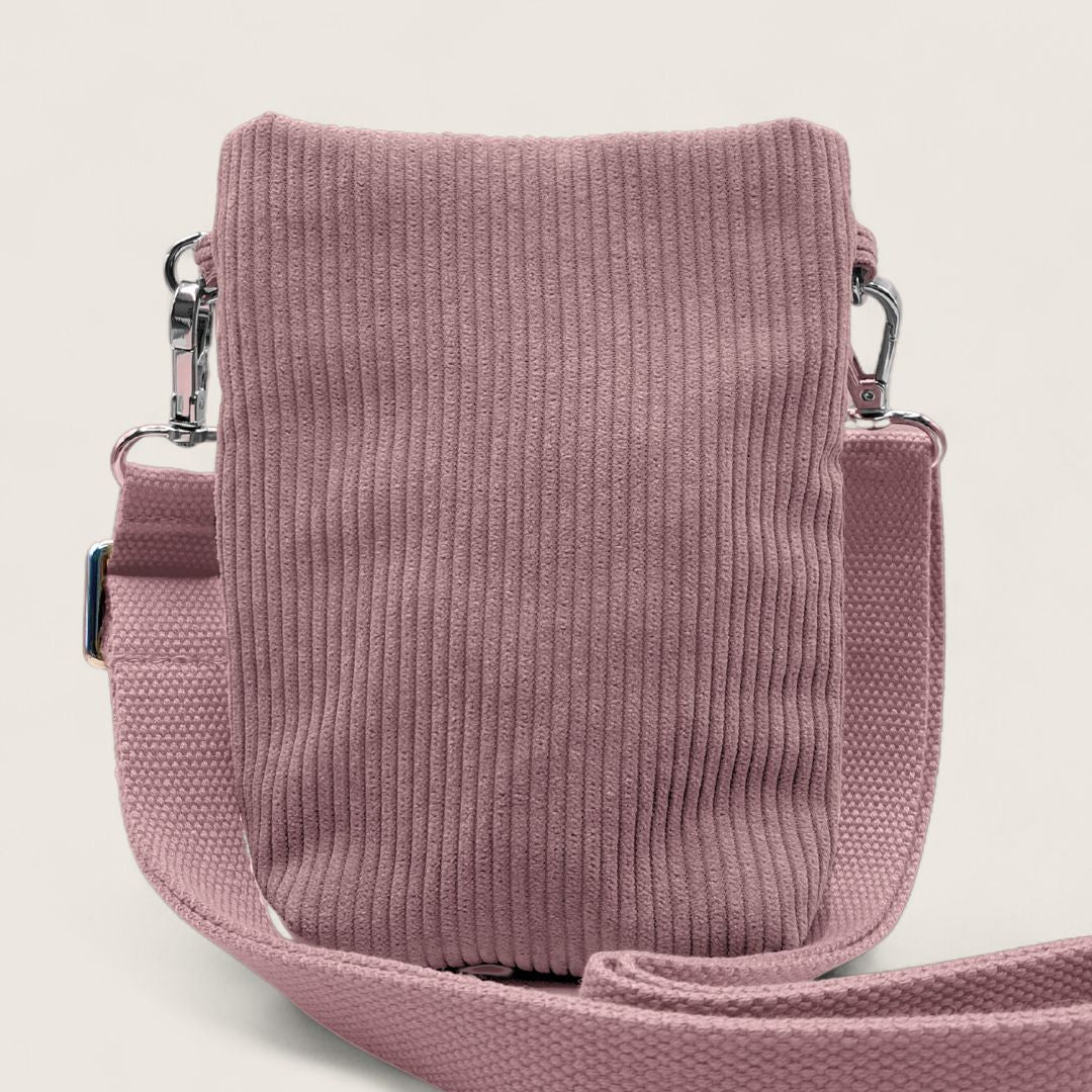 GRETJE MINI Handy Umhängetasche - Umhängetaschen - Cord Ash Rose - Kuratist
