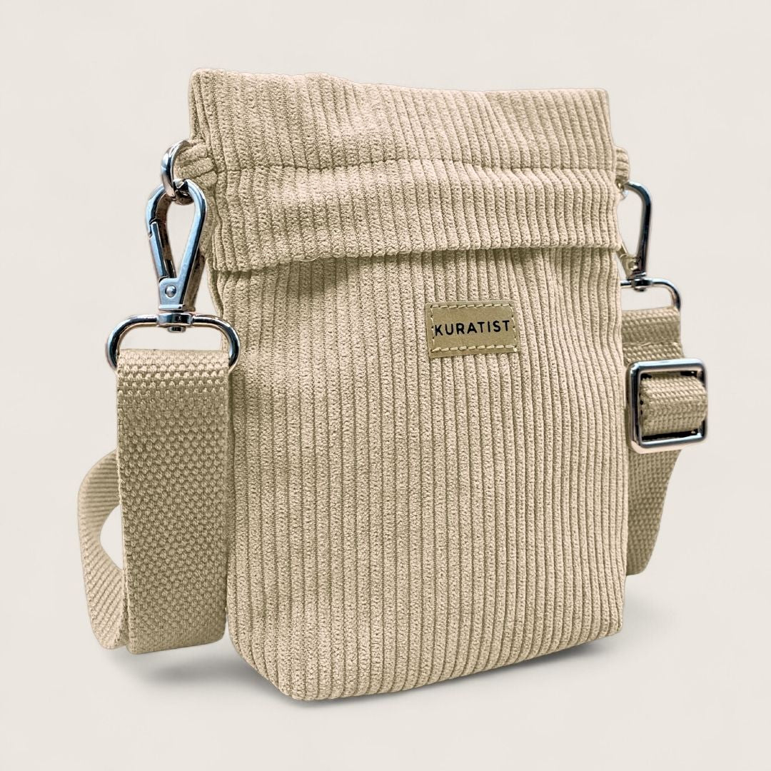 GRETJE MINI Handy Umhängetasche - Umhängetaschen - Linen Sand - Kuratist