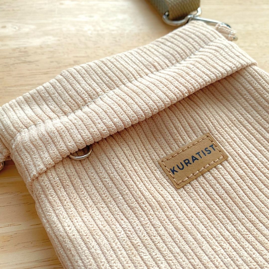 GRETJE MINI Handy Umhängetasche - Umhängetaschen - Linen Sand - Kuratist