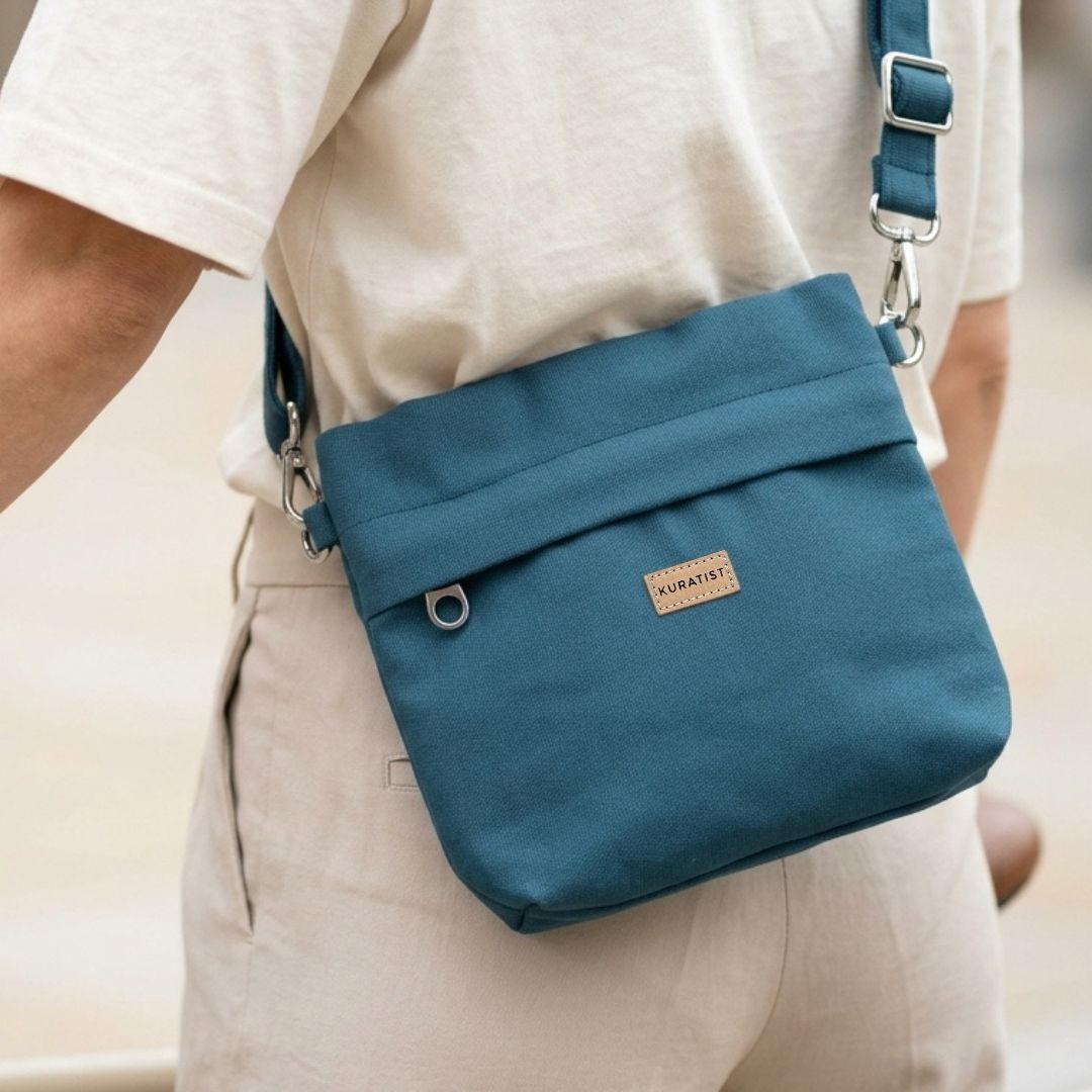 GRETJE Umhängetasche - Umhängetaschen - Teal - Kuratist