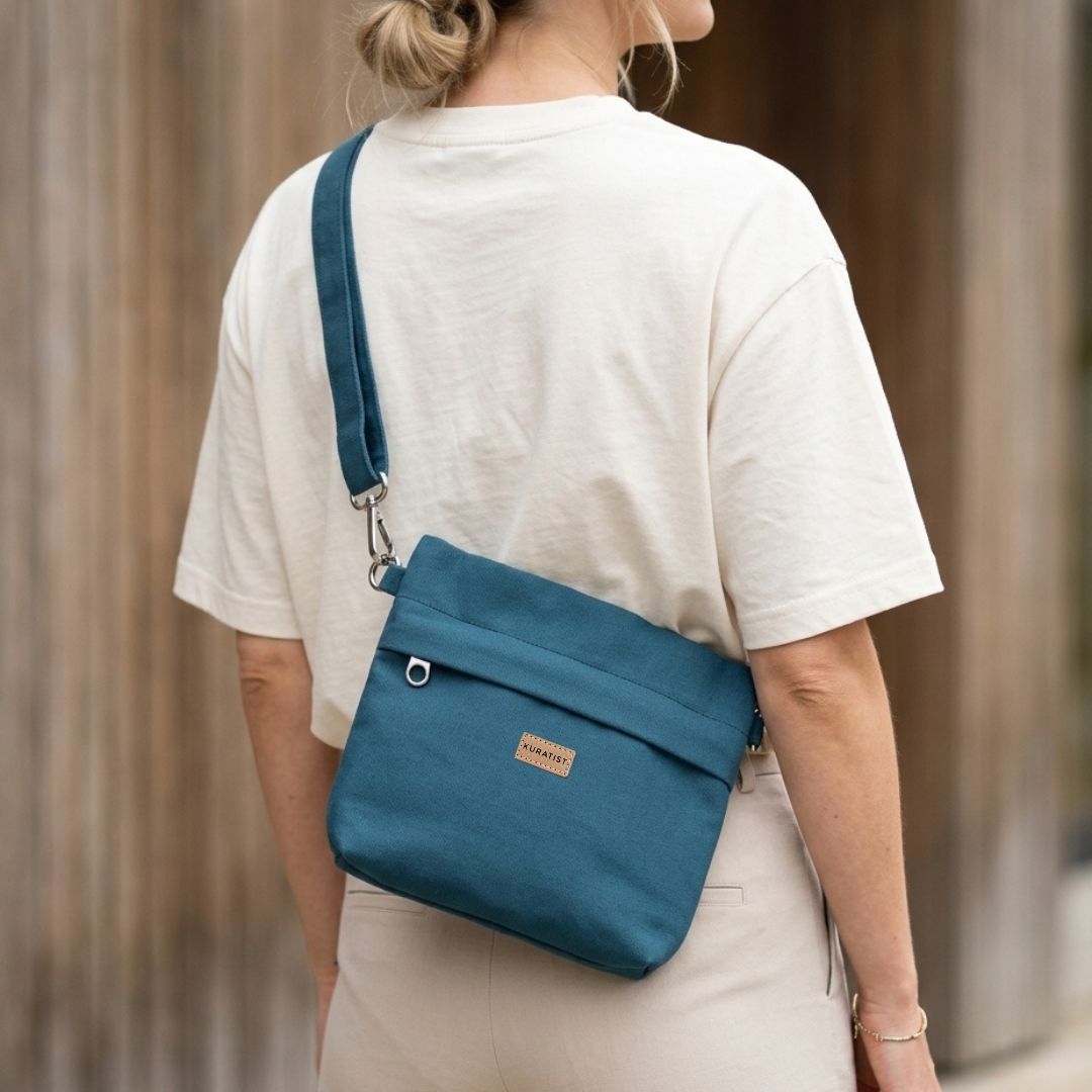 GRETJE Umhängetasche - Umhängetaschen - Teal - Kuratist