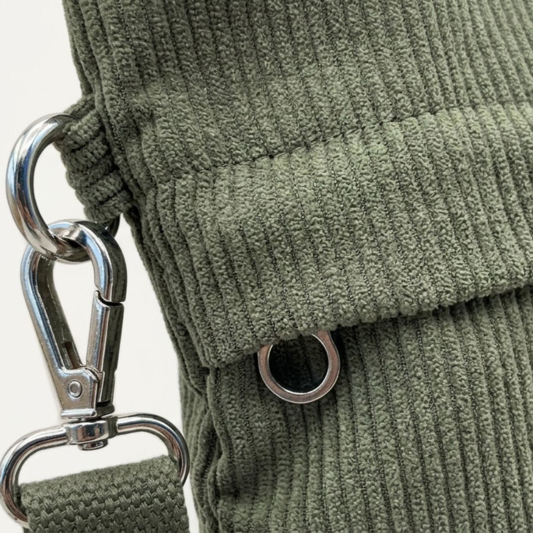 GRETJE Umhängetasche - Umhängetaschen - Cord Muted Olive - Kuratist