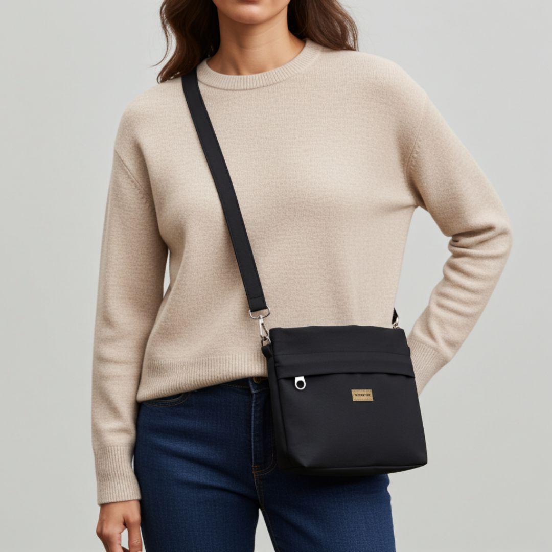 GRETJE Umhängetasche - Umhängetaschen - Black - Kuratist