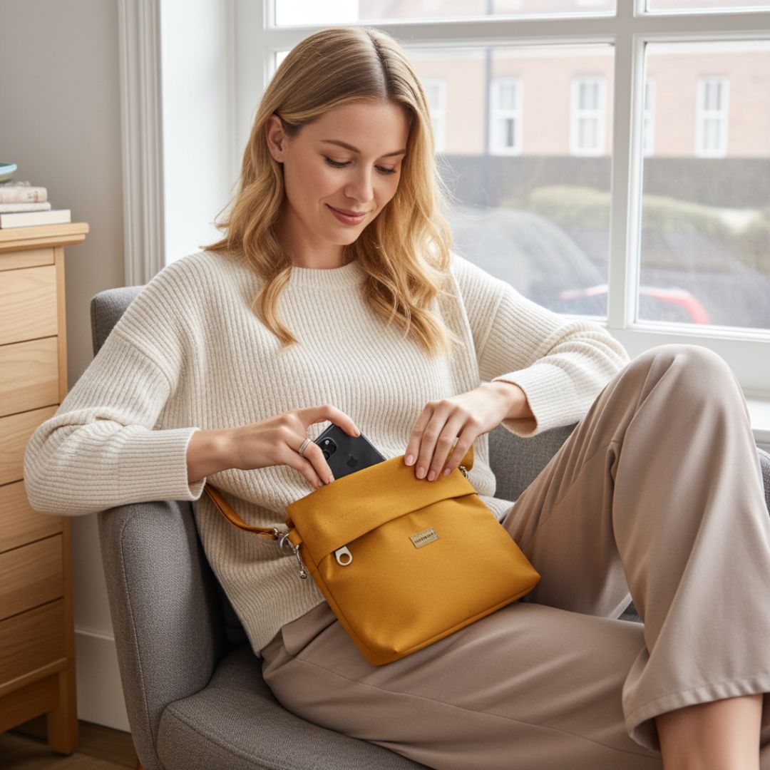 GRETJE Umhängetasche - Umhängetaschen - Curry - Kuratist