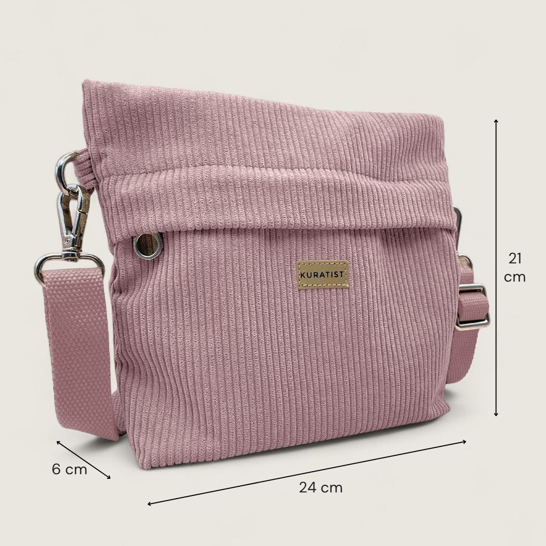 GRETJE Umhängetasche - Umhängetaschen - Cord Ash Rose - Kuratist