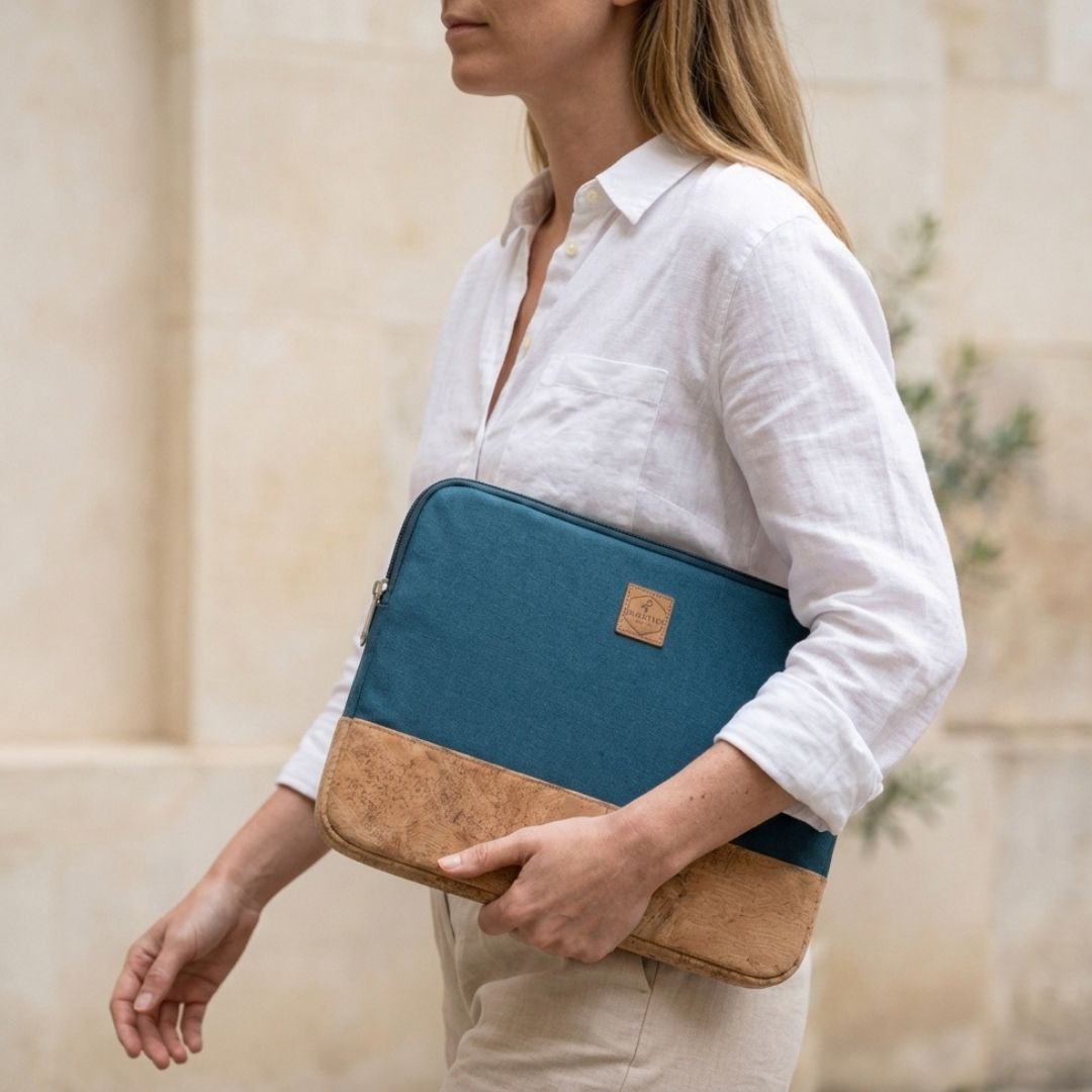 HUUS Laptoptasche - Laptoptaschen - Teal Cork - Kuratist