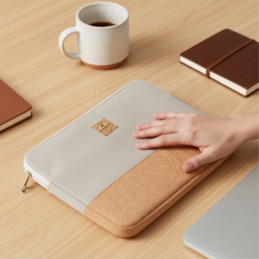 HUUS Laptoptasche - Laptoptaschen - Ecru Cork - Kuratist