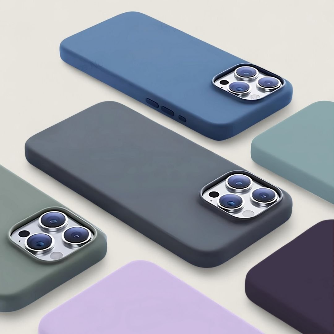INA iPhone Silikonhülle mit MagSafe - Handyhüllen - Light Blue - Kuratist