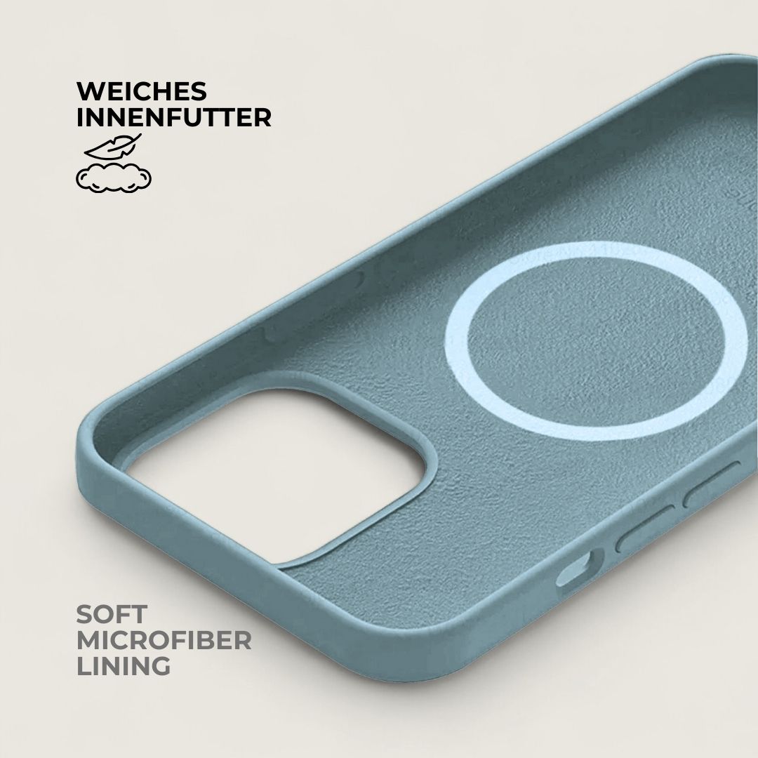 INA iPhone Silikonhülle mit MagSafe - Handyhüllen - Light Blue - Kuratist