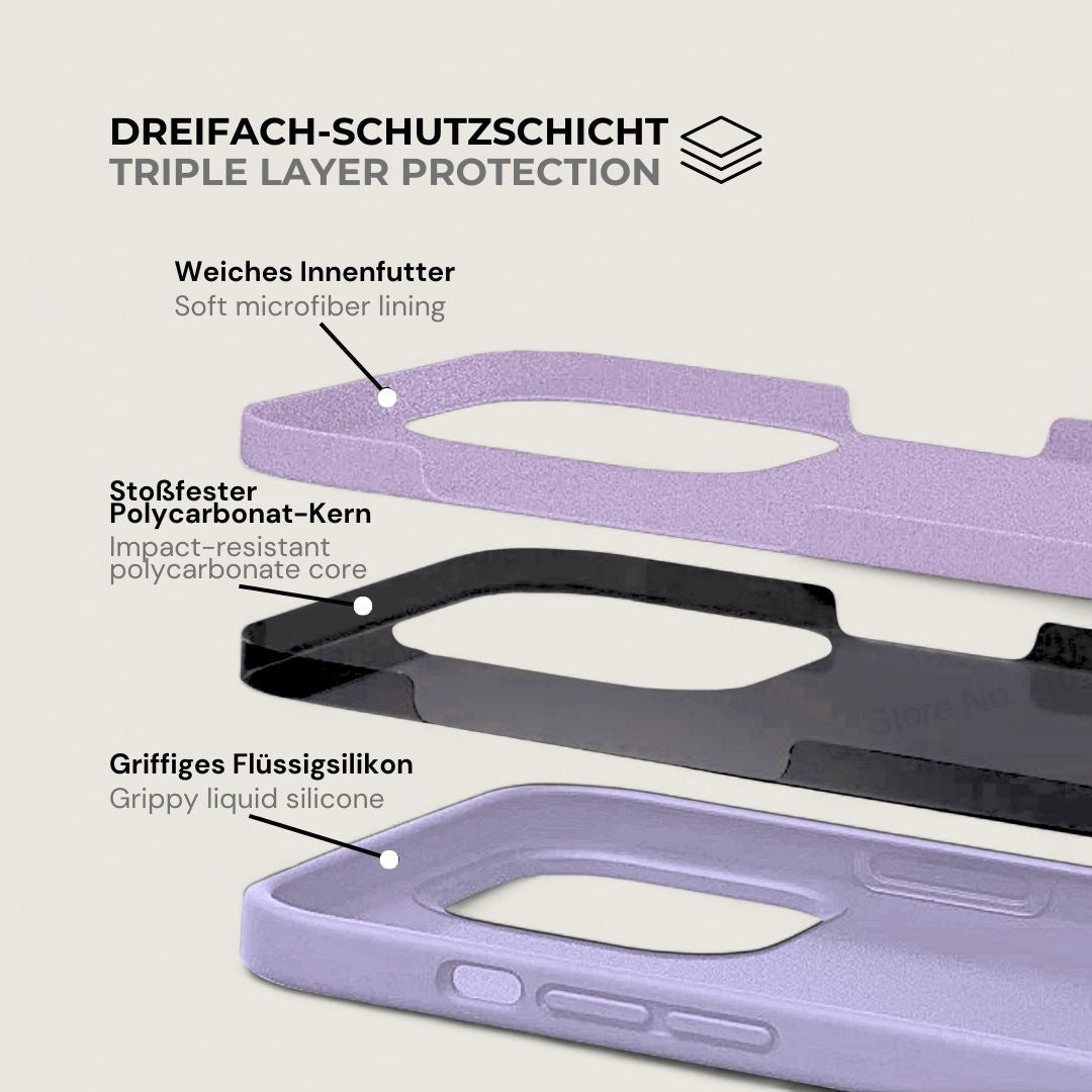 INA iPhone Silikonhülle mit MagSafe - Handyhüllen - Light Purple - Kuratist