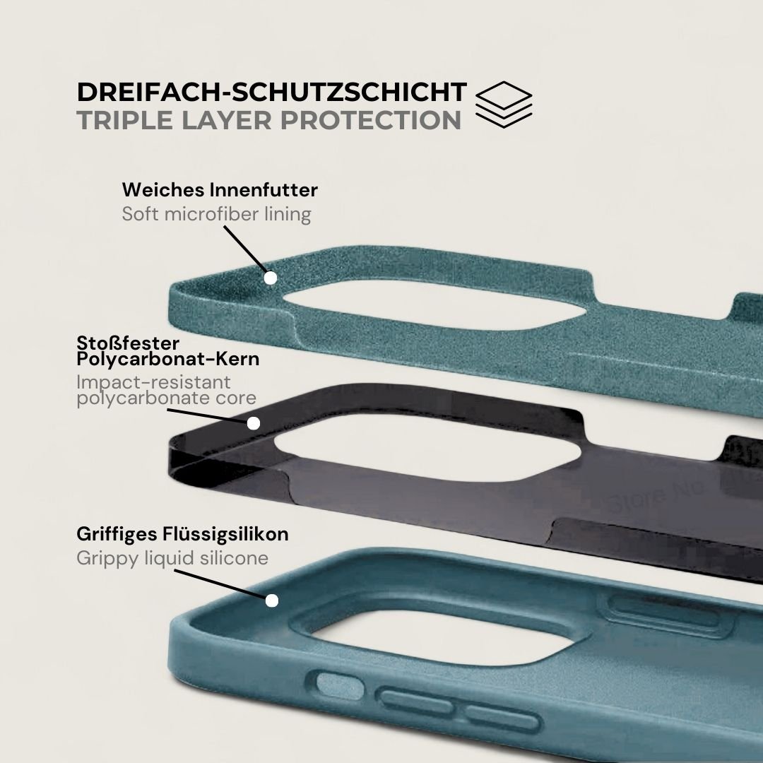 INA iPhone Silikonhülle mit MagSafe - Handyhüllen - Light Blue - Kuratist
