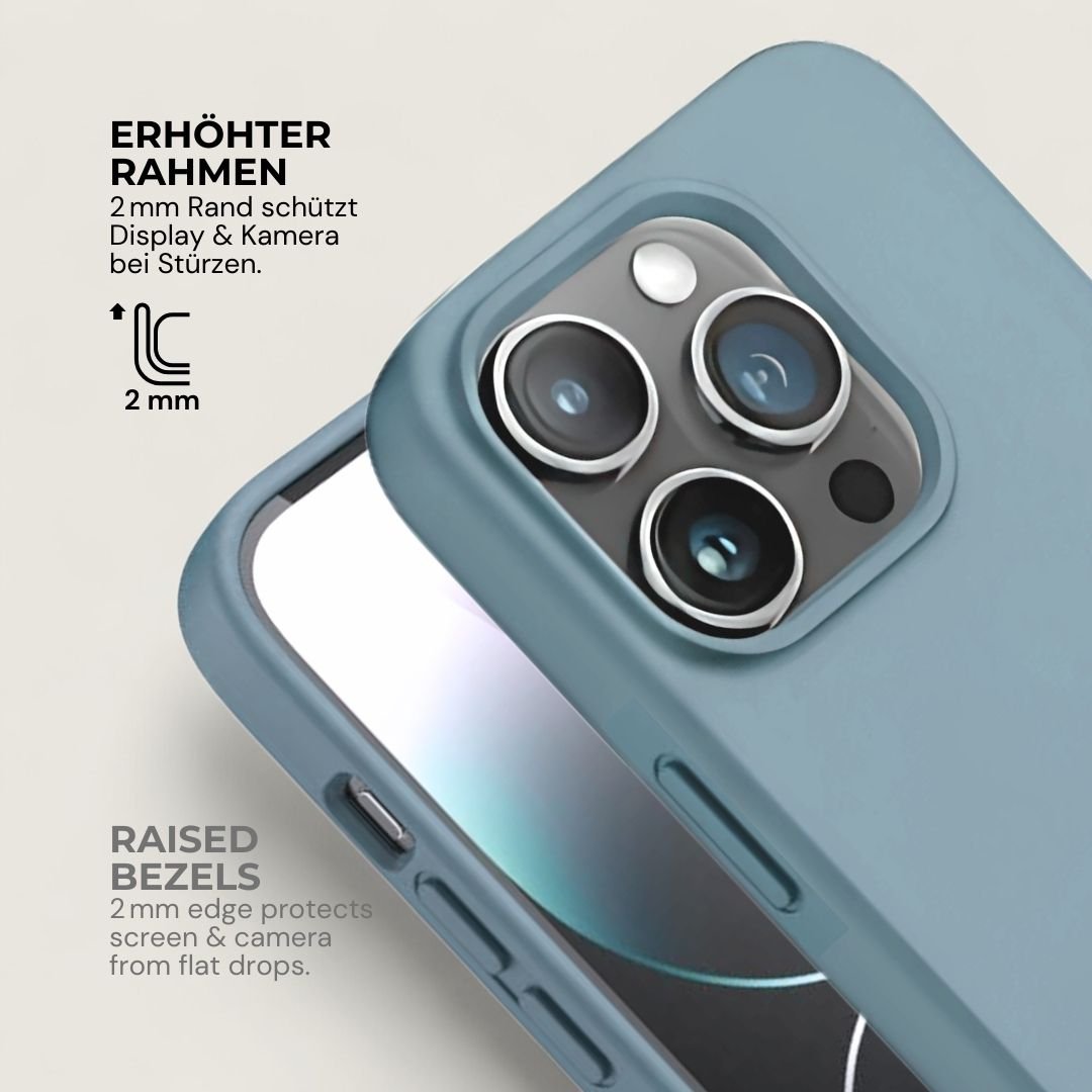 INA iPhone Silikonhülle mit MagSafe - Handyhüllen - Light Blue - Kuratist