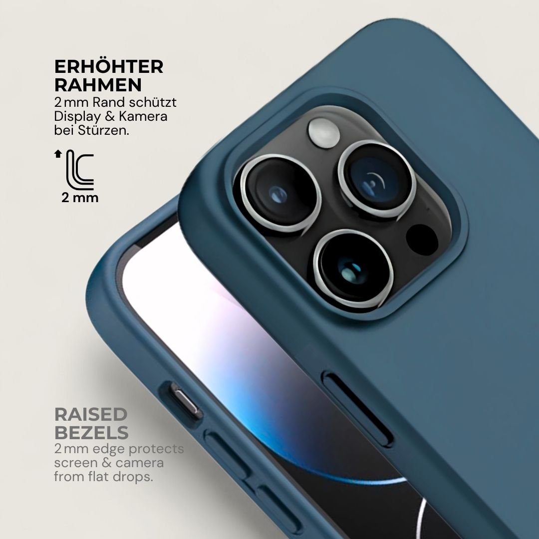 INA iPhone Silikonhülle mit MagSafe - Handyhüllen - Dark Blue - Kuratist