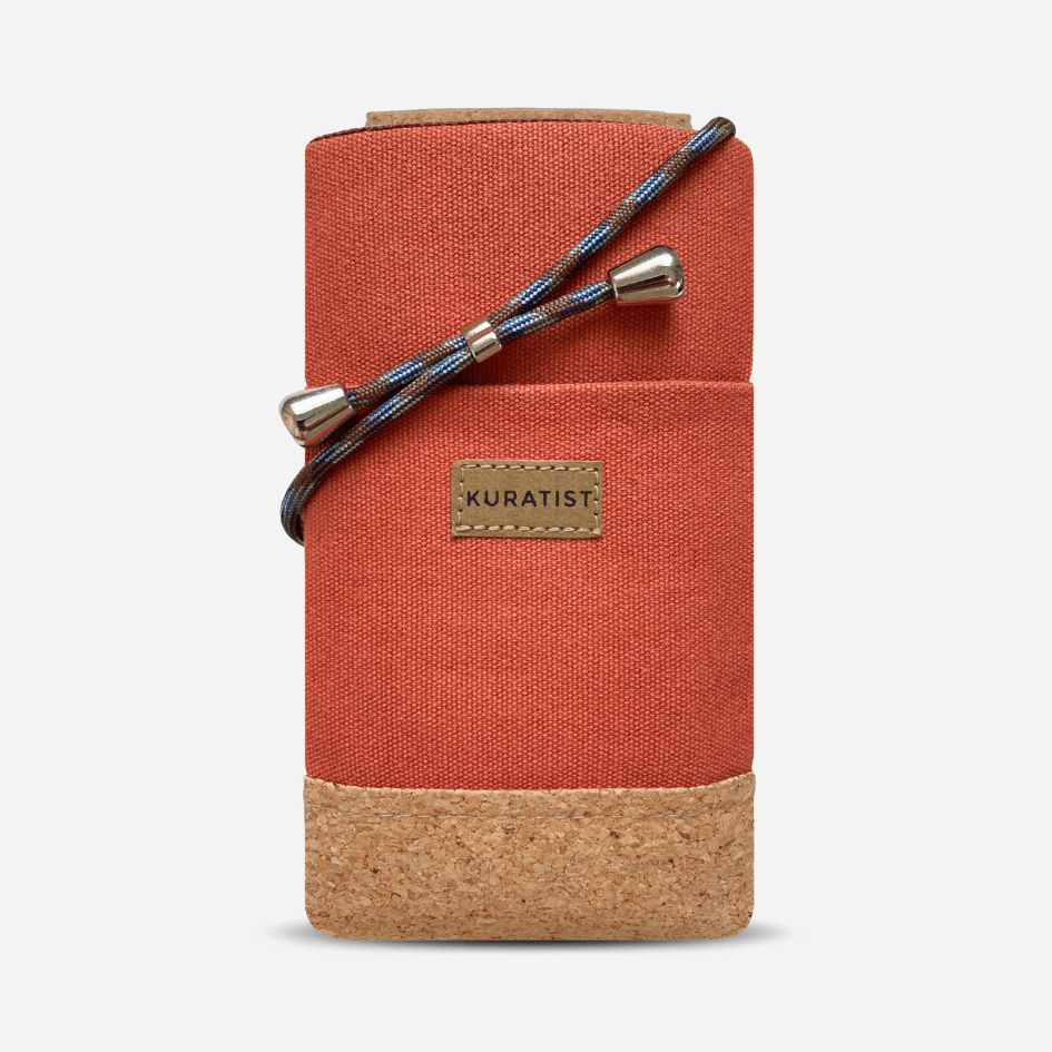 Kuratist NELA Handy Umhängetasche Cinnamon-Cork / L 6.9 Zoll