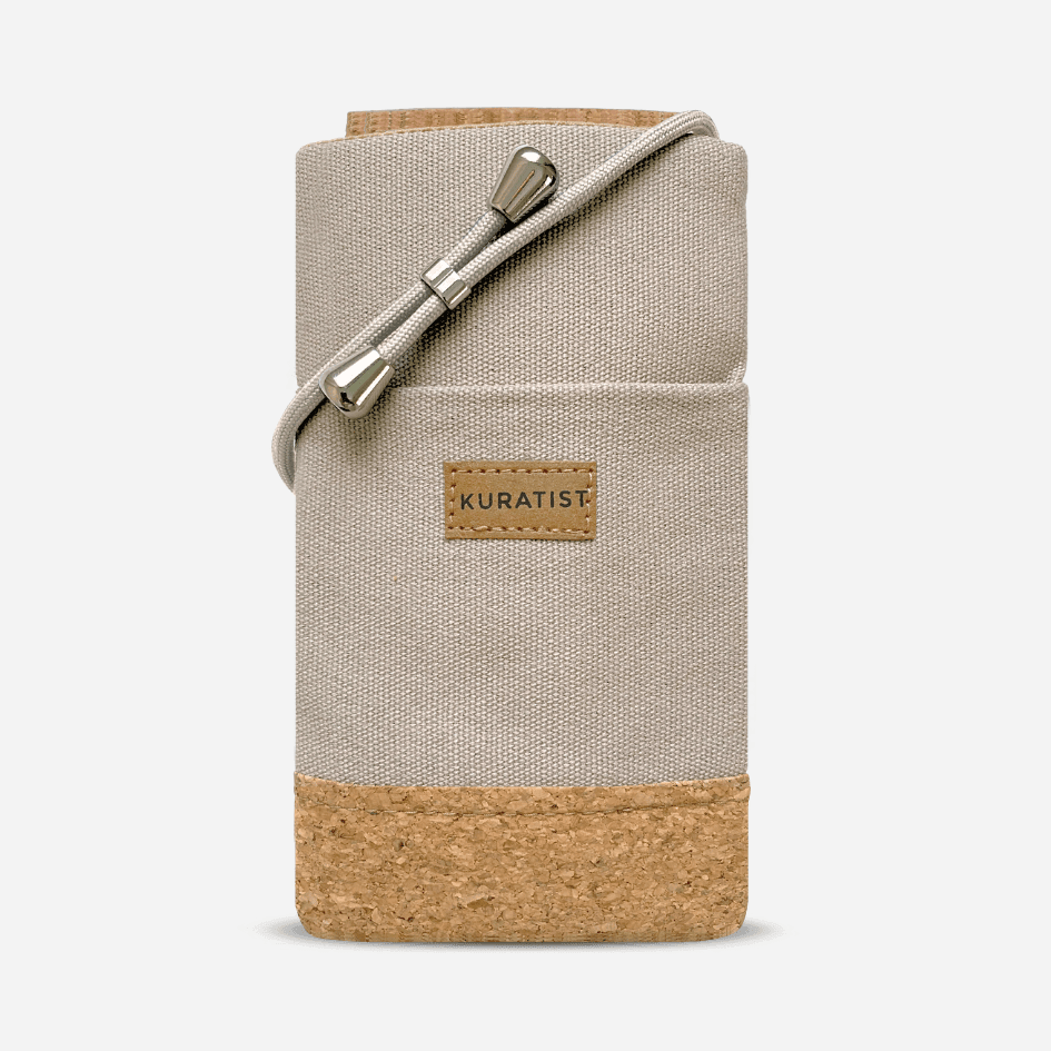Kuratist NELA Handy Umhängetasche Ecru-Cork / L 6.9 Zoll