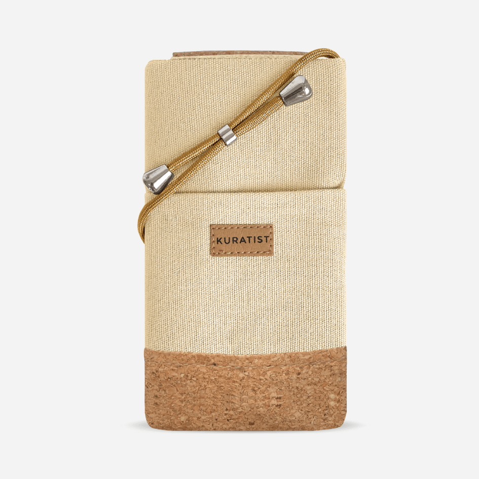 Kuratist NELA Handy Umhängetasche Natural-Cork / L 6.9 Zoll