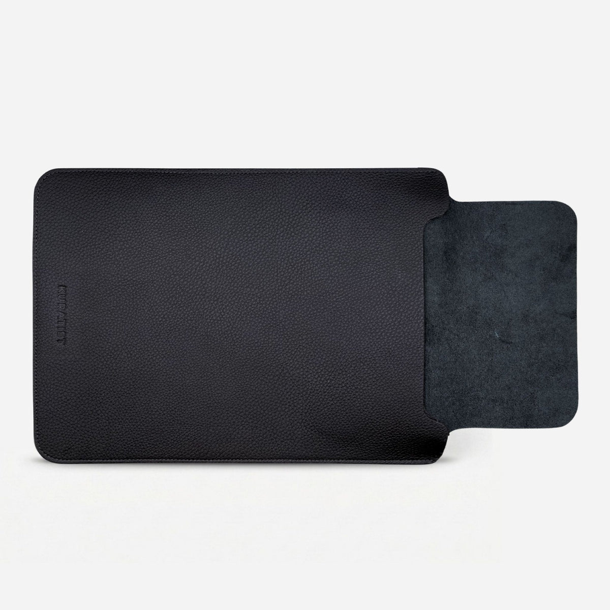 LUMI Laptop Hülle aus Leder für MacBook - Laptophüllen - Pebbled Black - Kuratist