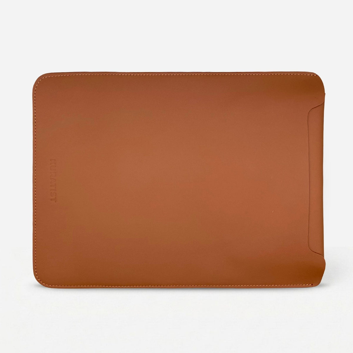 LUMI Laptop Hülle aus Leder für MacBook - Laptophüllen - Nappa Sienna Brown - Kuratist