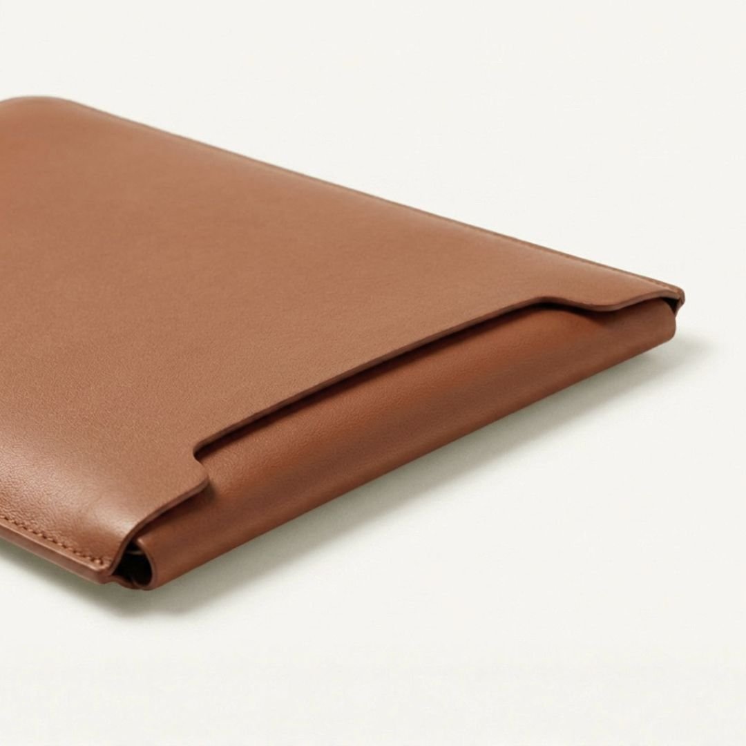 LUMI Laptop Hülle aus Leder für MacBook & Notebooks - Laptophüllen - Nappa Sienna Brown - Kuratist