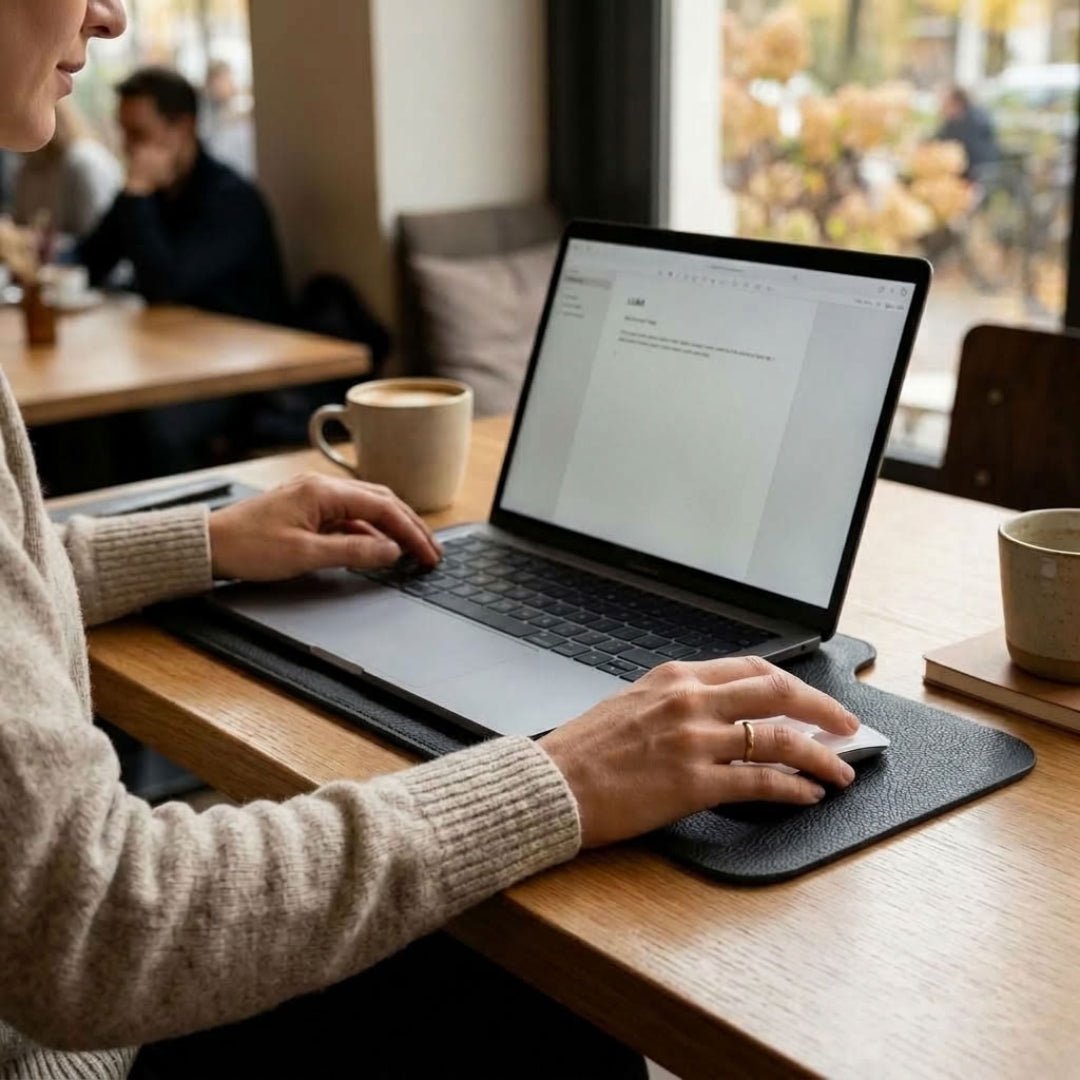 LUMI Laptop Hülle aus Leder - Laptophüllen - Black - Kuratist