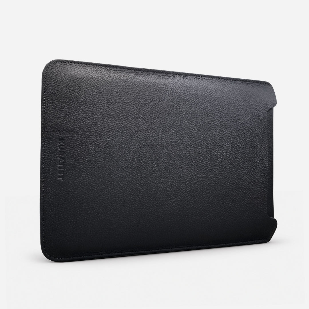 LUMI Laptop Hülle aus Leder - Laptophüllen - Black - Kuratist