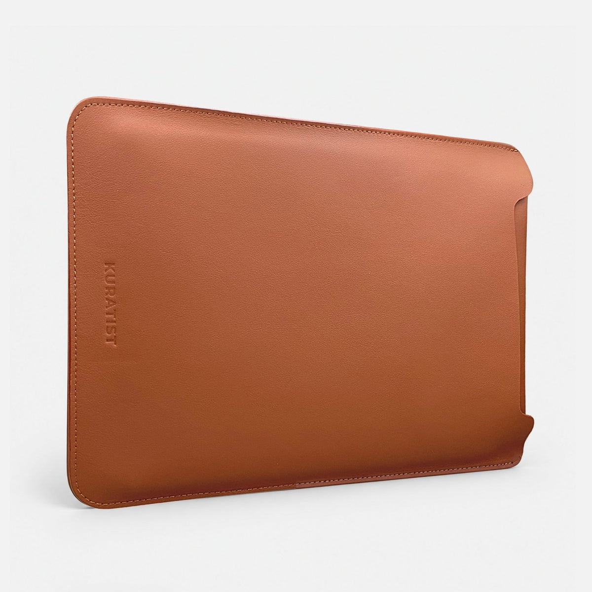 LUMI Laptophülle aus Premium Rindsleder - Laptophüllen - Nappa Sienna Brown - Kuratist