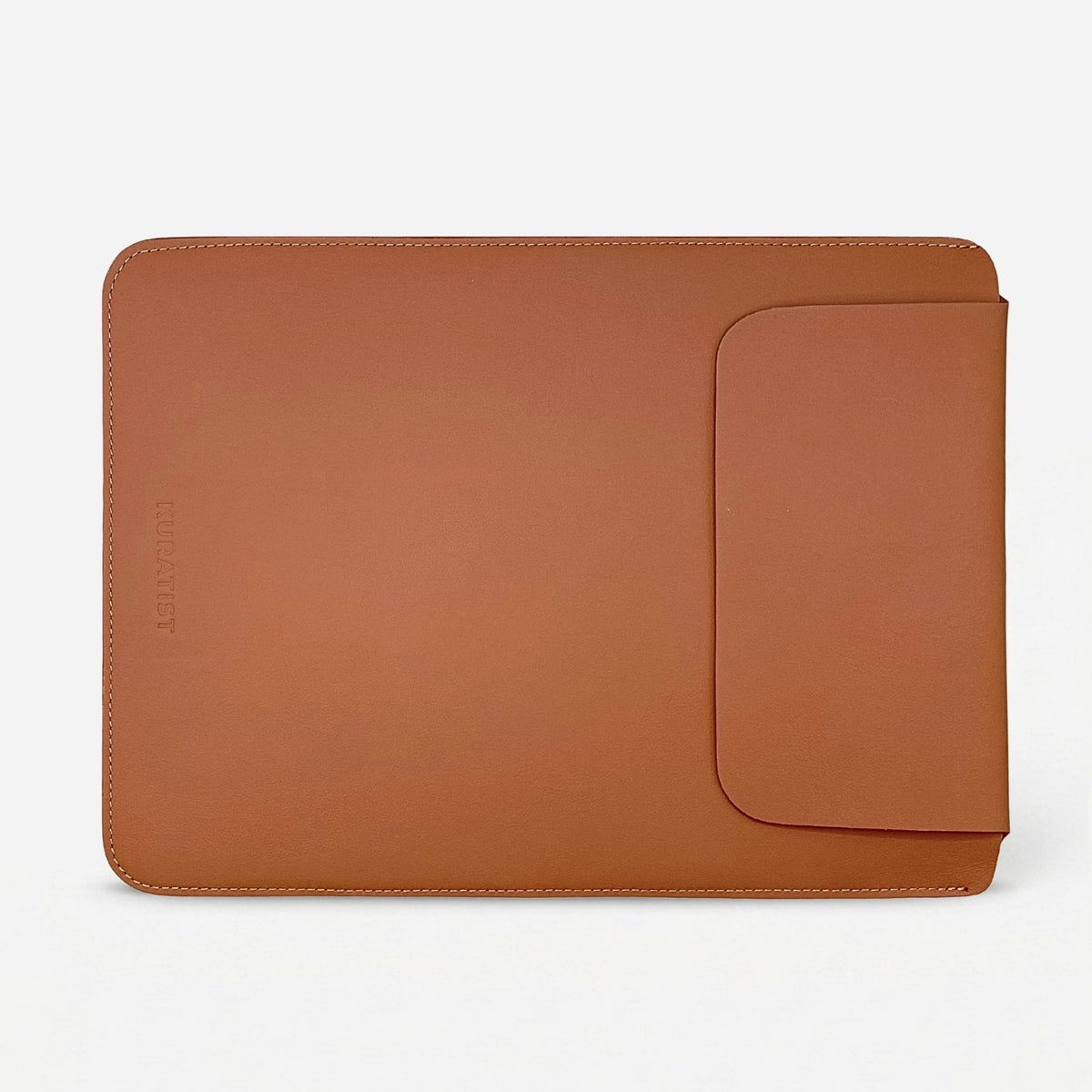 LUMI Laptophülle aus Premium Rindsleder - Laptophüllen - Nappa Sienna Brown - Kuratist