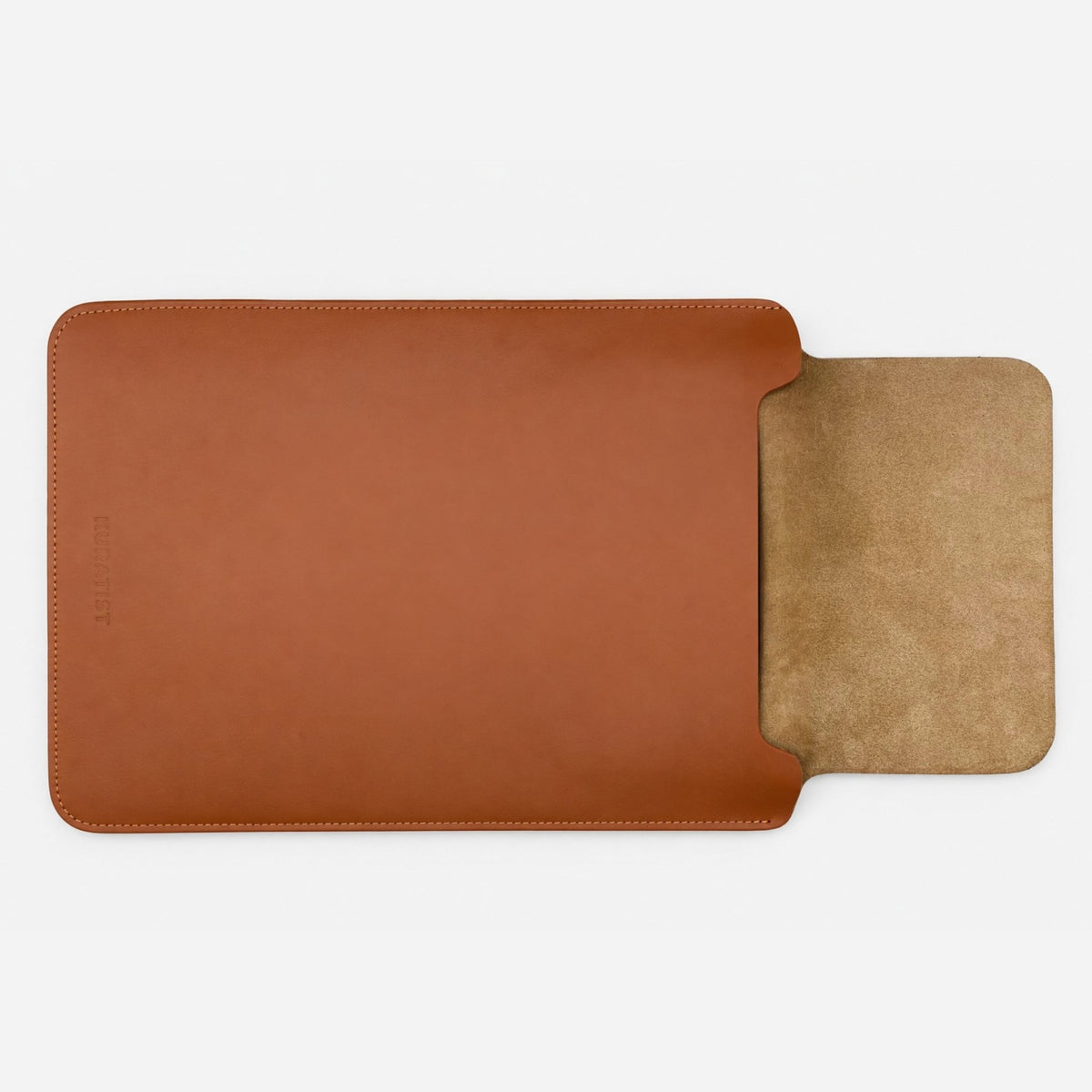 LUMI Laptophülle aus Premium Rindsleder - Laptophüllen - Nappa Sienna Brown - Kuratist