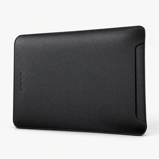 LUMI Laptophülle (Premium Echtleder) - Laptophüllen - Black Pebble Grain - Kuratist
