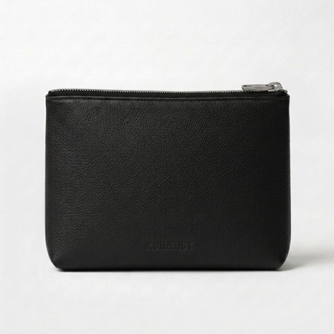 LUMI Tech-Organizer aus Leder - Zubehör Taschen - Pebbled Black - Kuratist