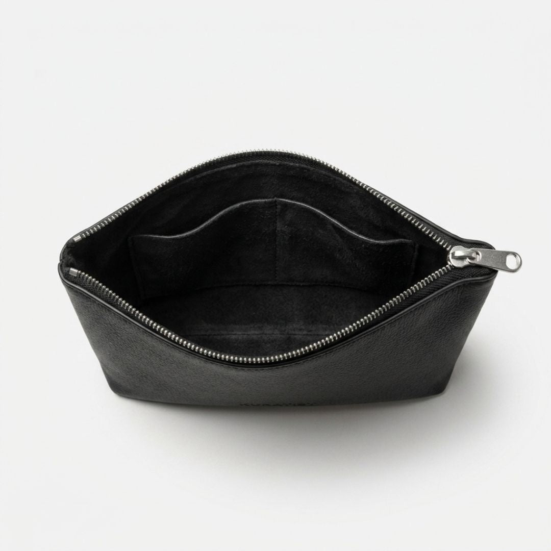 LUMI Tech-Organizer aus Leder - Zubehör Taschen - Pebbled Black - Kuratist