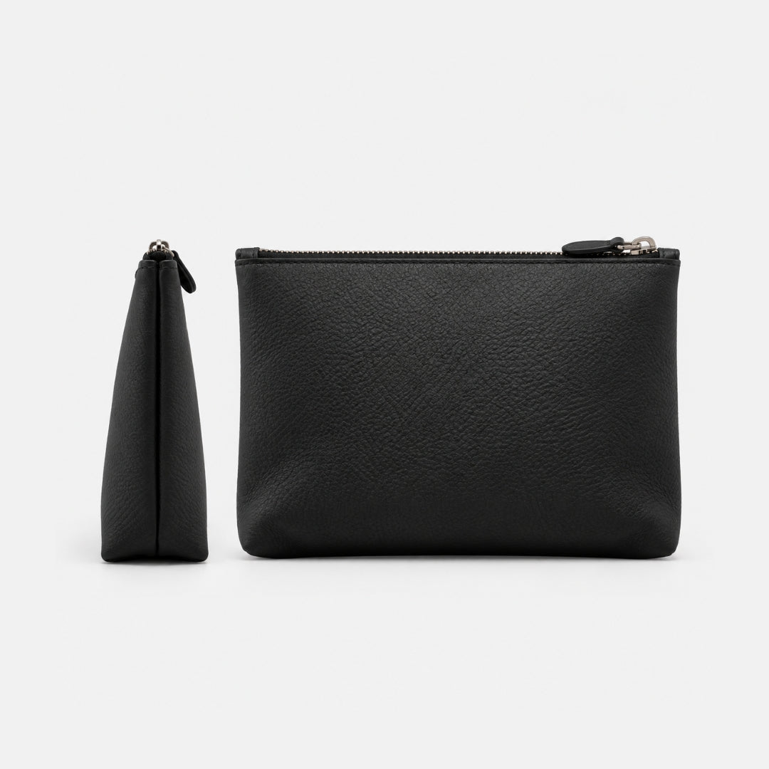 LUMI Tech-Organizer (Premium Echtleder) - Zubehör Taschen - Black Pebble Grain - Kuratist