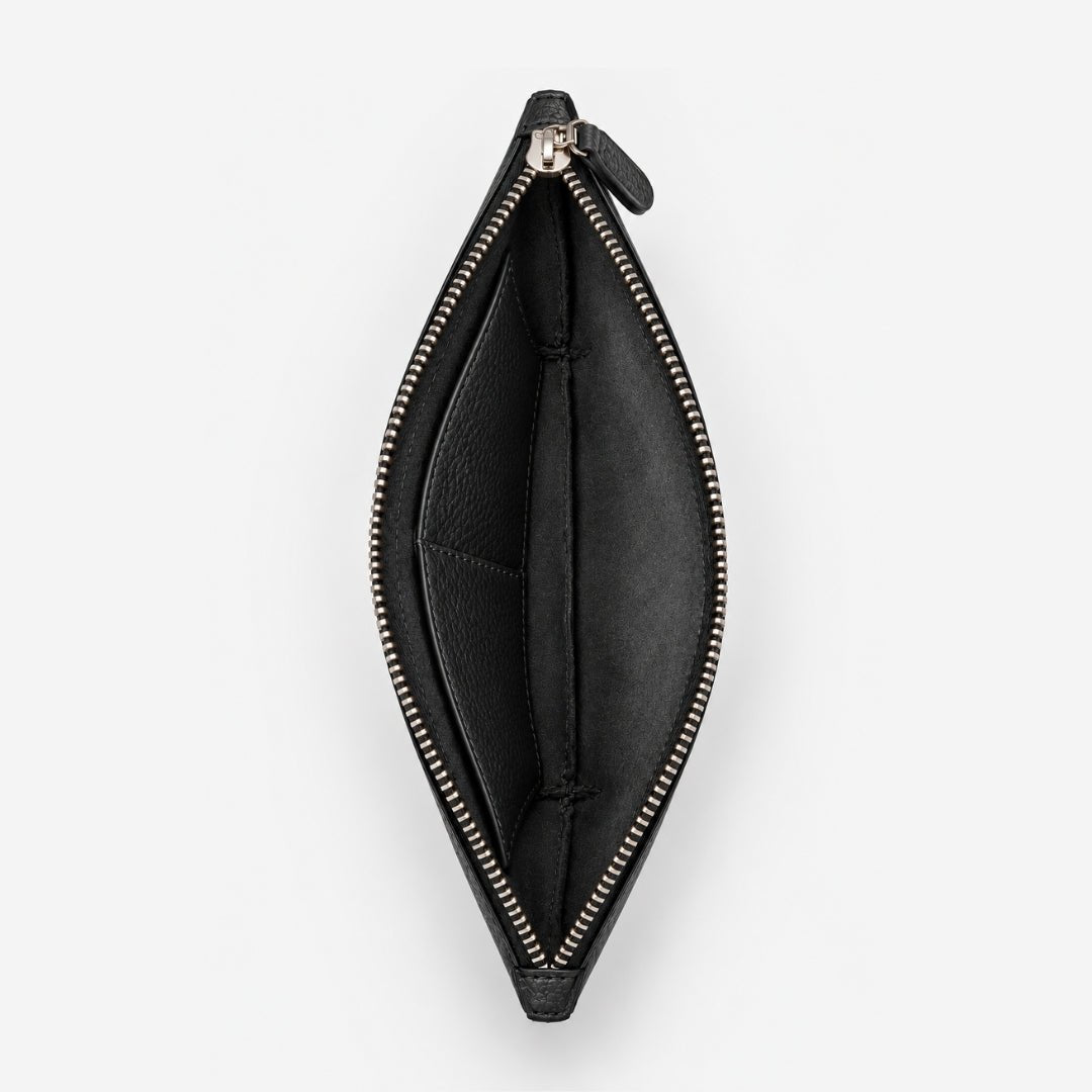 LUMI Tech-Organizer (Premium Echtleder) - Zubehör Taschen - Black Pebble Grain - Kuratist