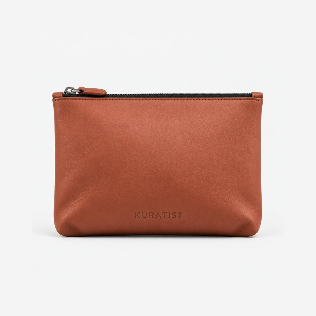 LUMI Tech-Organizer (Premium Echtleder) - Zubehör Taschen - Sienna Brown Fine Nappa - Kuratist