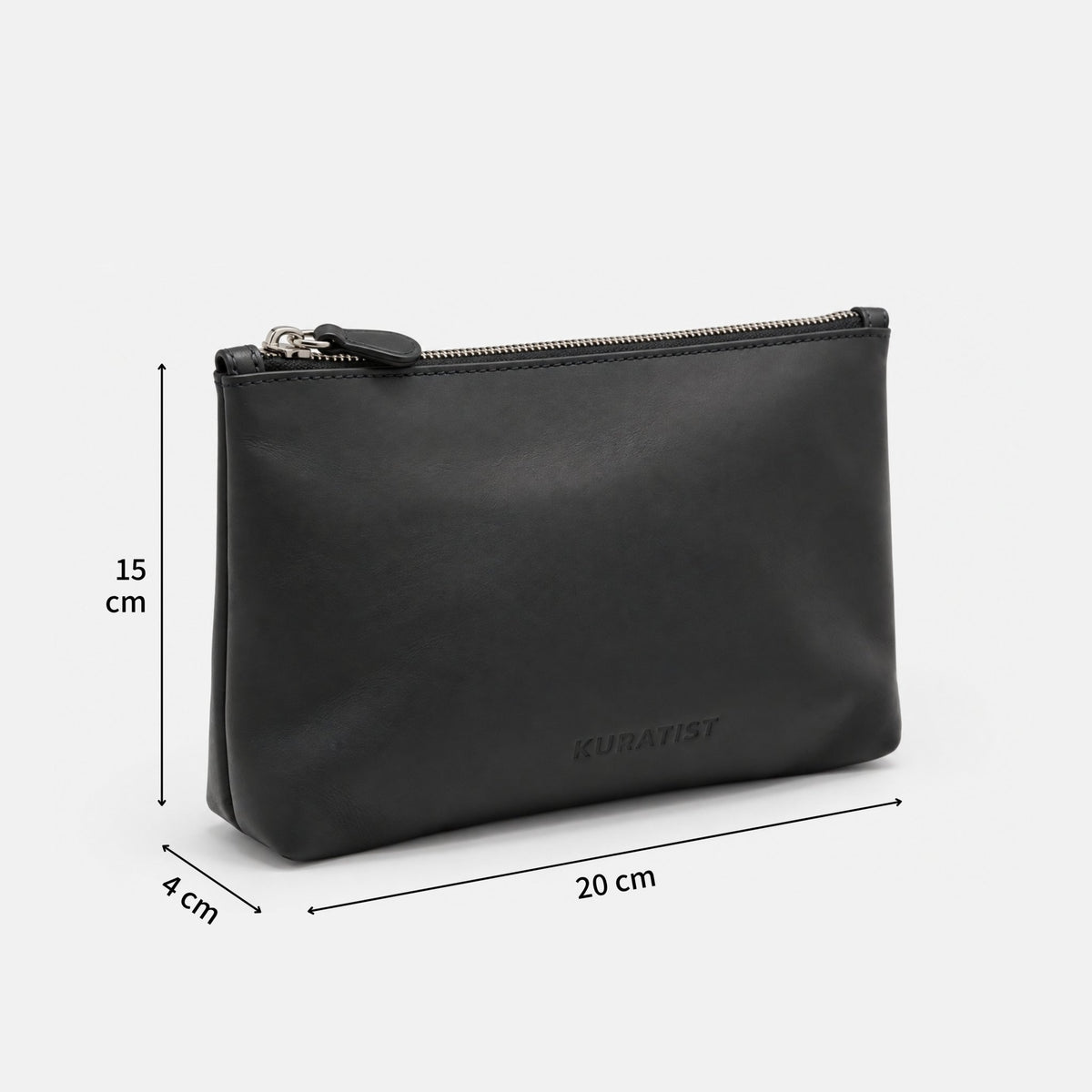 LUMI Tech-Organizer (Premium Echtleder) - Zubehör Taschen - Black Pebble Grain - Kuratist