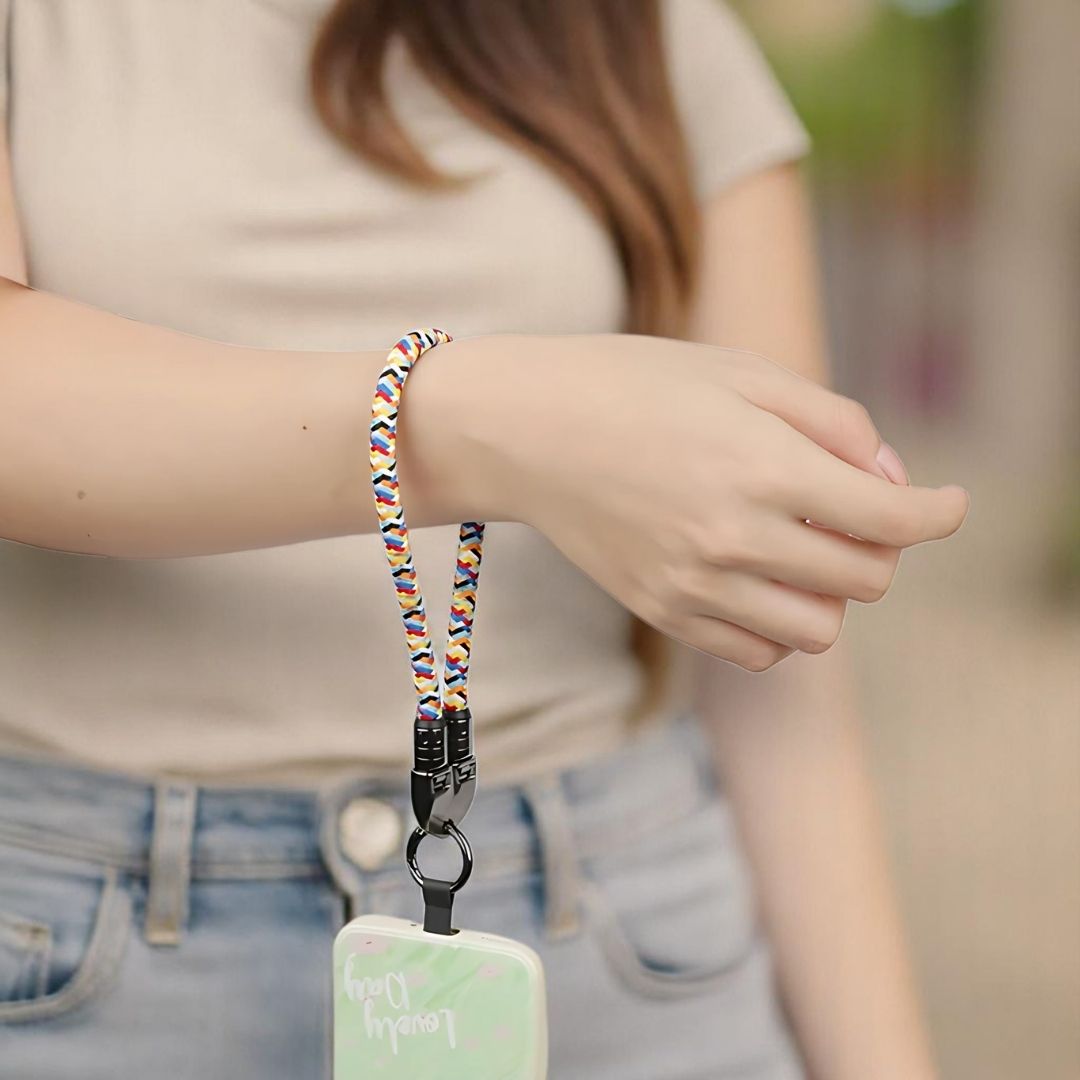 LYRA – 2 in 1 Handykette mit USB - C Ladekabel - Handykette - Multicolor - Kuratist
