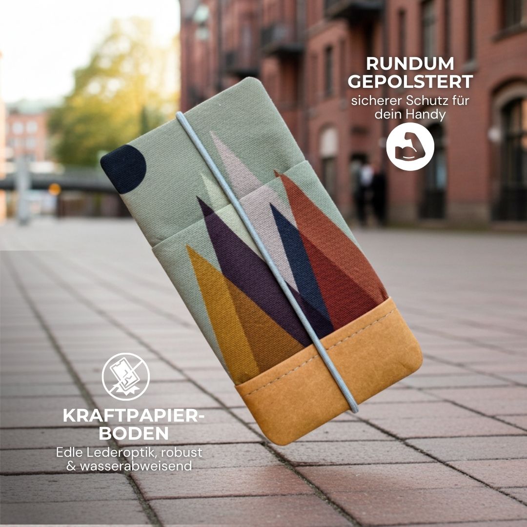 MOIN Handytasche - Handytaschen - Geo Mountains Paper - Kuratist
