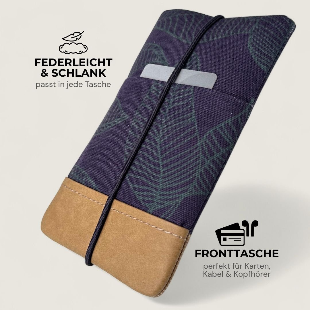 MOIN Handytasche - Handytaschen - Nocturnal Leaves Paper - Kuratist