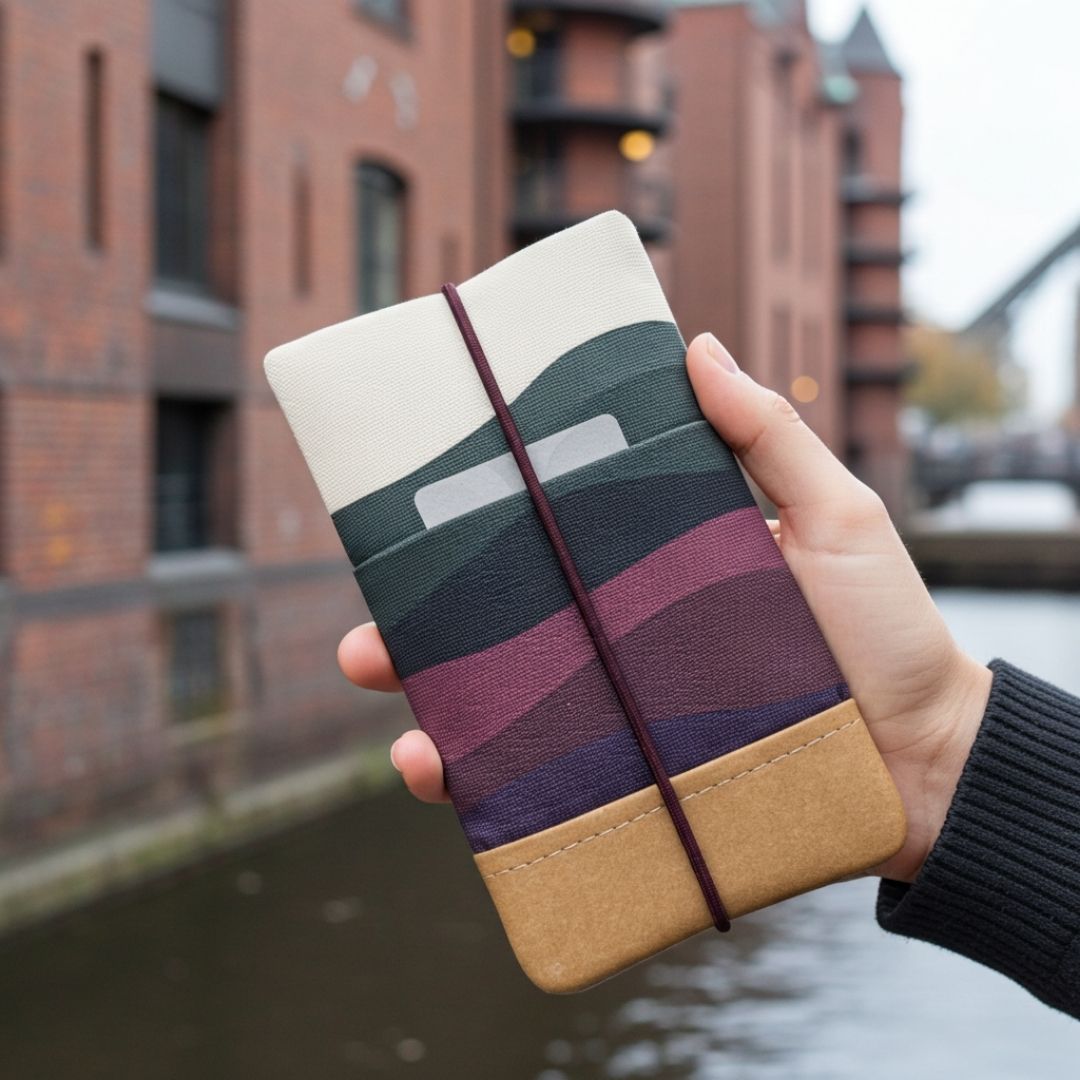 MOIN Handytasche - Handytaschen - Midnight Tide Paper - Kuratist
