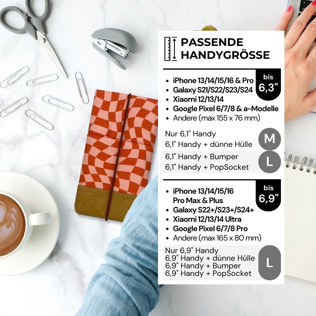 MOIN Handytasche - Handytaschen - Twisted Checkers Paper - Kuratist