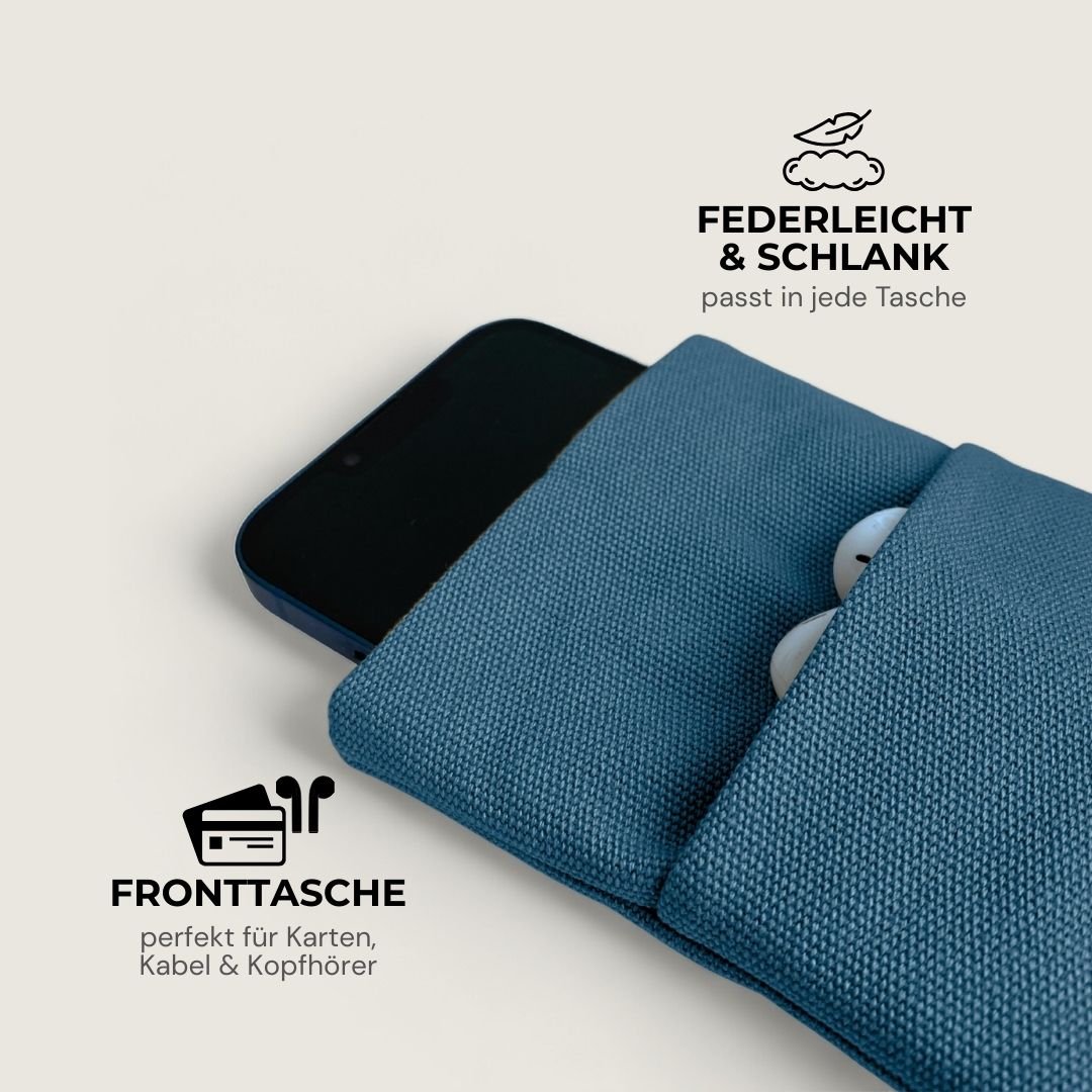 MOIN Handytasche - Handytaschen - Teal Paper - Kuratist