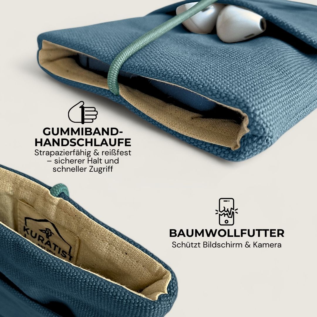 MOIN Handytasche - Handytaschen - Teal Paper - Kuratist