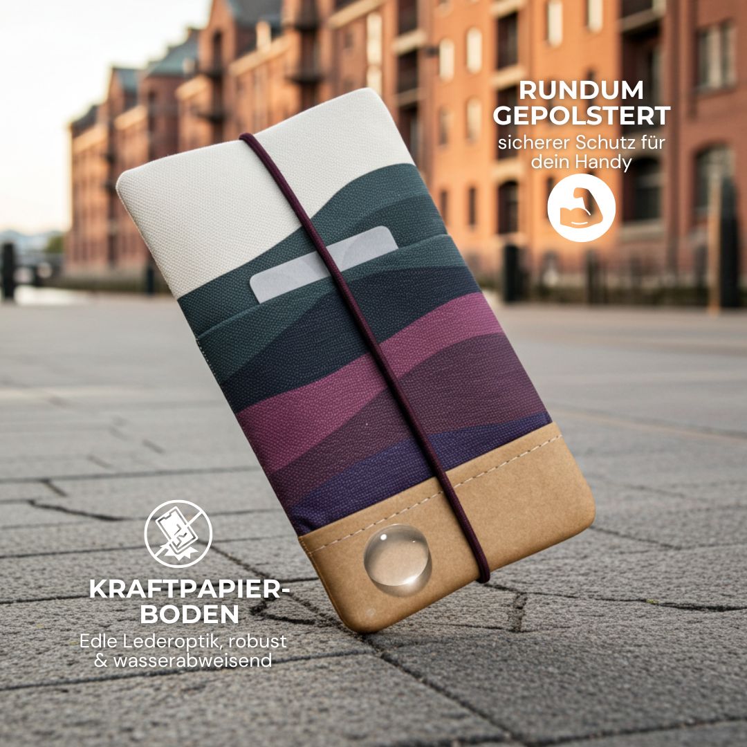 MOIN Handytasche - Handytaschen - Midnight Tide Paper - Kuratist