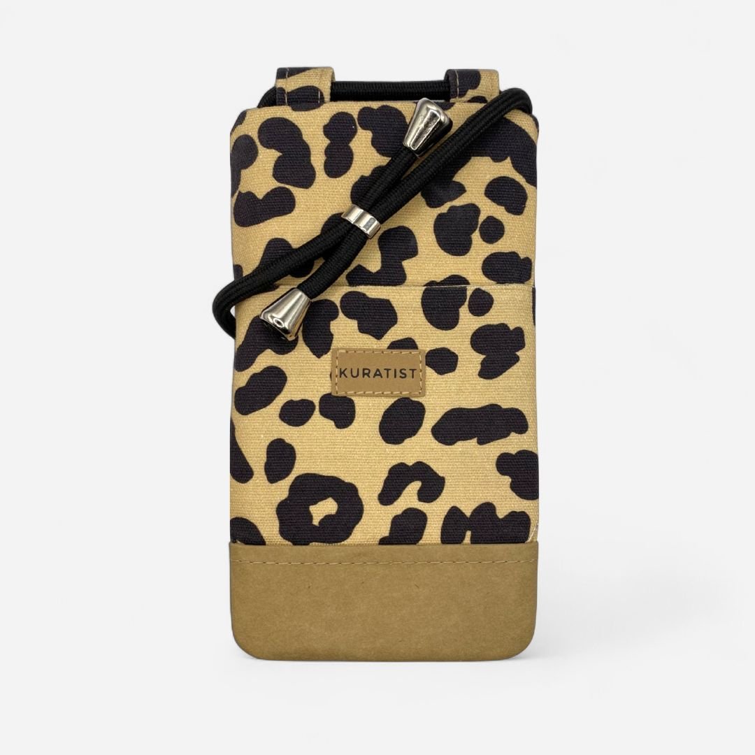 NELA Handytasche zum Umhängen Bedruckt - Handytasche zum Umhängen - Leopard - Kuratist