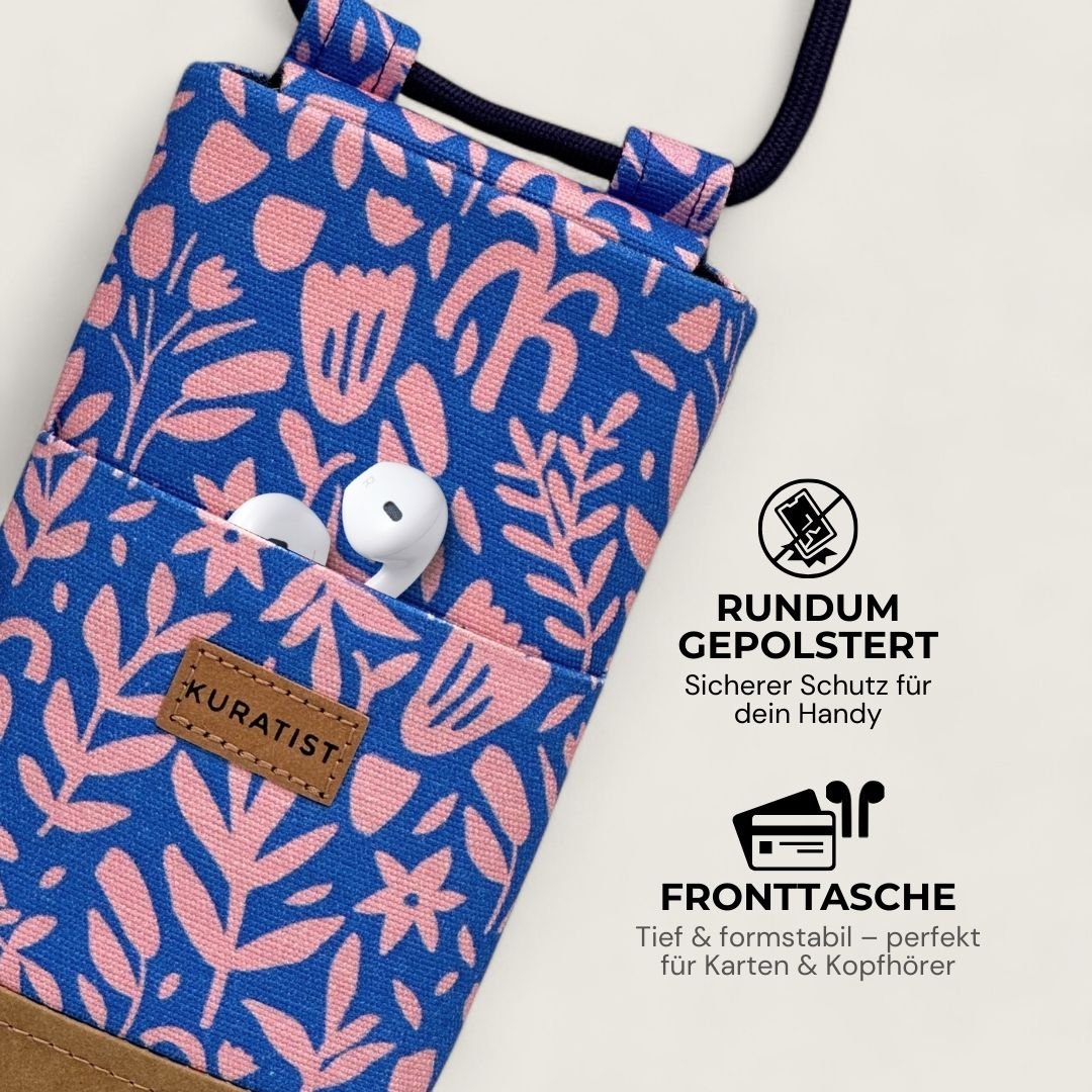 NELA Handytasche zum Umhängen Bedruckt - Handytasche zum Umhängen - Blooming Bliss Paper - Kuratist