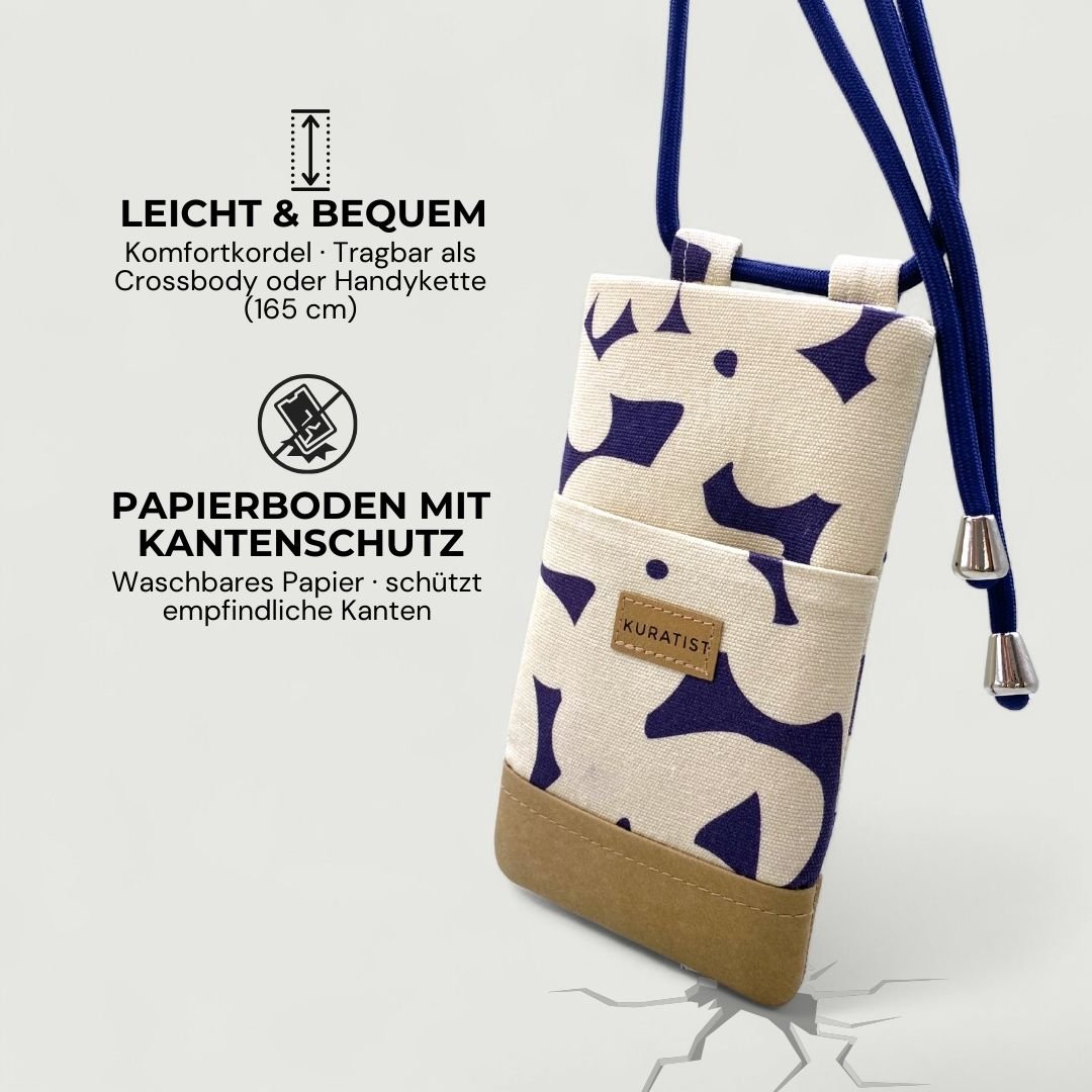 NELA Handytasche zum Umhängen Bedruckt - Handytasche zum Umhängen - Eclipse Bloom Paper - Kuratist