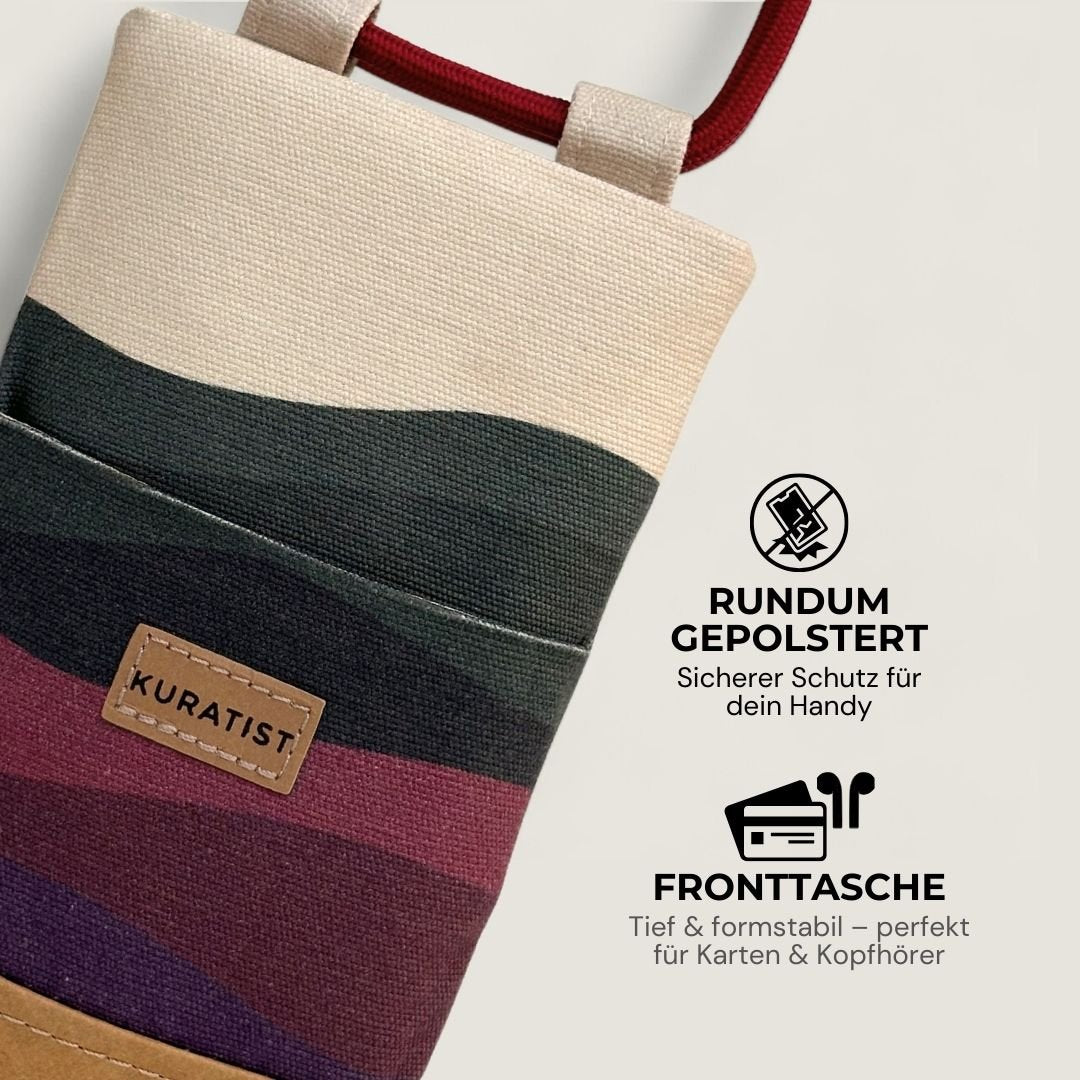NELA Handytasche zum Umhängen Bedruckt - Handytasche zum Umhängen - Midnight Tide Paper - Kuratist